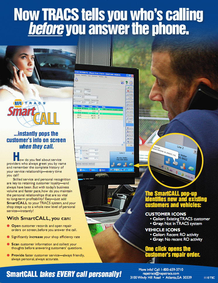 NAPA SmartCall brochure